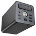 HOCO J138 Power Bank with Ultra Large 60,000mAh Capacity 22.5W PD20W DC12V Multi-function, Dual Type-C Input and Type-C and triple USB-A output, LED digital display of power level, With LED lamp and handle - Black